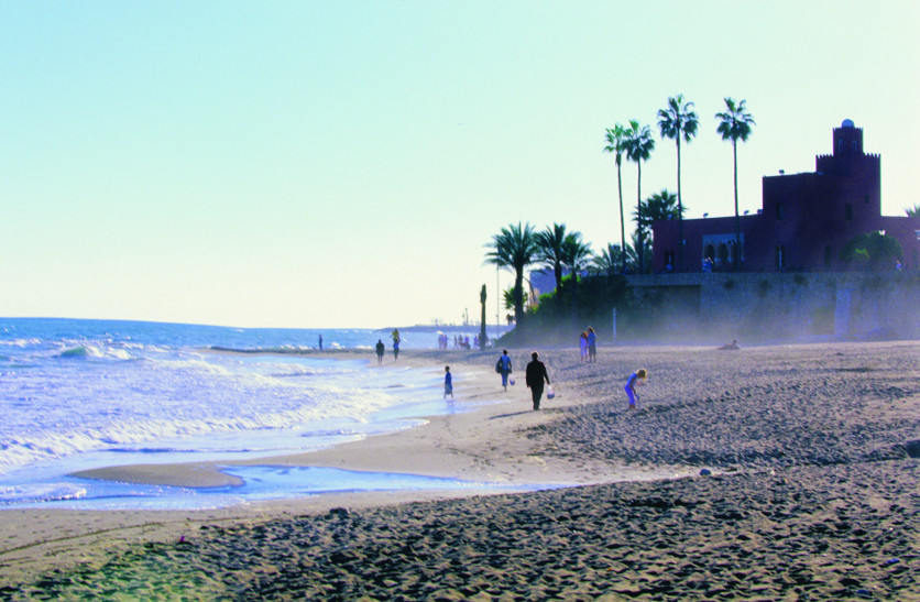 The Bil Bil and the Arroyo de la Miel beaches, on the Costa del Sol, are visited by thousands of tourists in summer. 